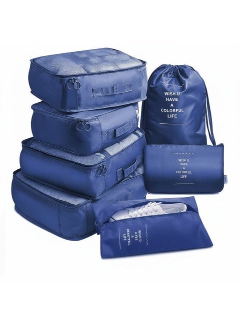 Packing Cubes for Travel – 7 PCS Travel Organizer Bags Set with Shoe Organizer, Toiletry Bag & Laundry Bag – Luggage Storage Pouches & Travel Essentials Organizer