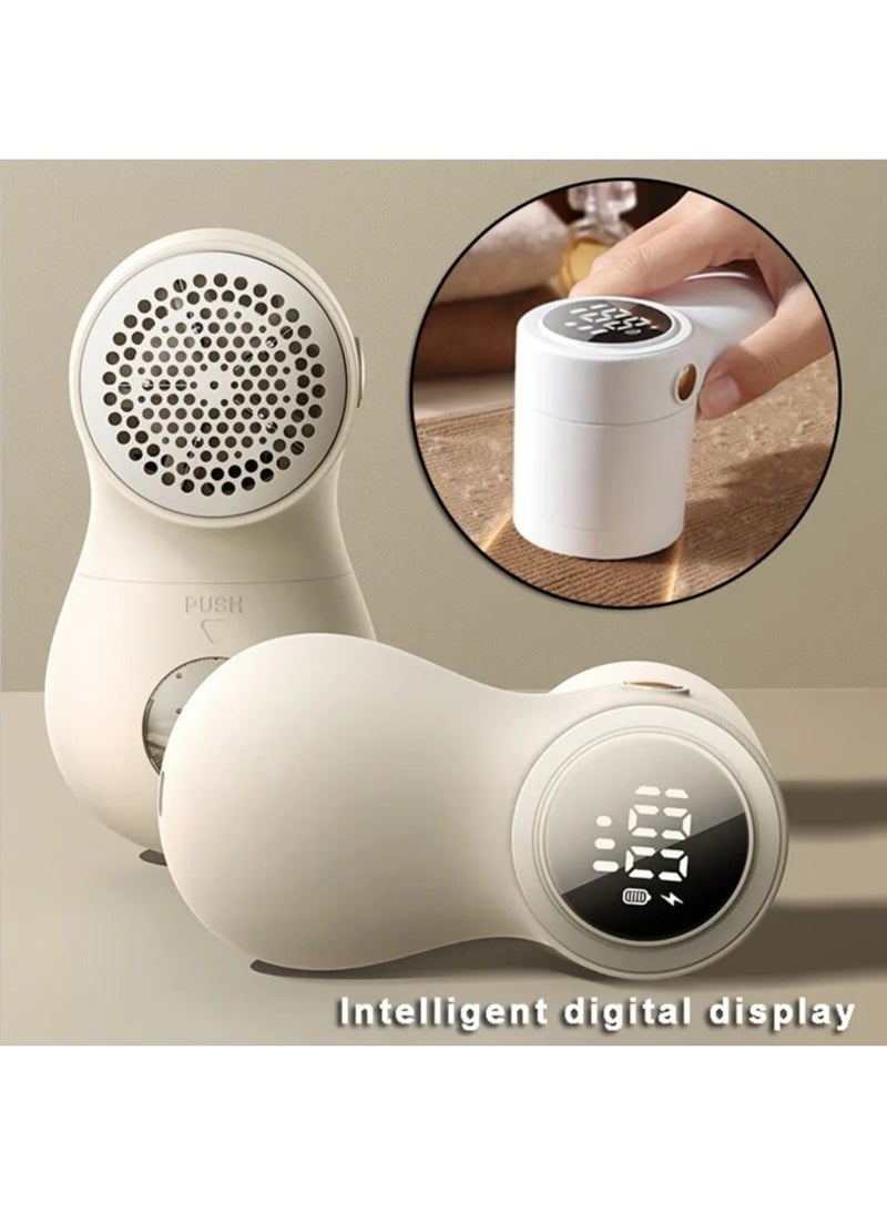Intelligent Electric lint Trimmer, LED Digital Display Fabric Lint Remover, USB Charging, Easy Clean Clothes and Bedding