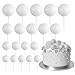 ASTARON 20 Pcs Ball Cake Topper Decorations Mini Balloons Cake Topper Sticks White Balls Cake Picks Cake Topper Balls Cake Decorations for Wedding Birthday Cake Decorations - Image 2