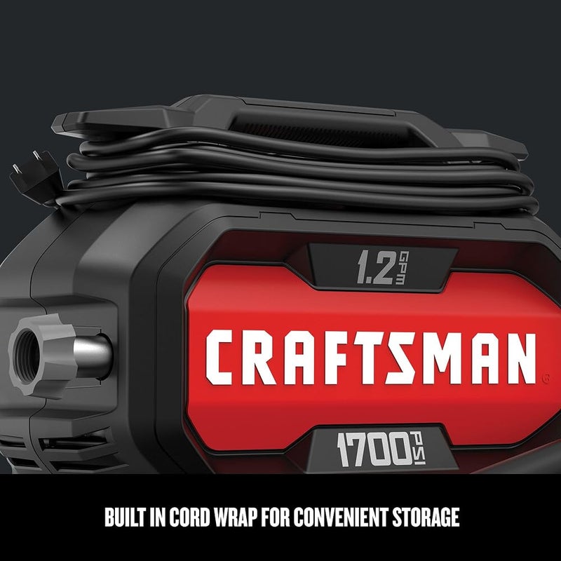 CRAFTSMAN Electric Pressure Washer, Cold Water, 1700-PSI, 1.2-GPM, Corded (CMEPW1700) - Image 4