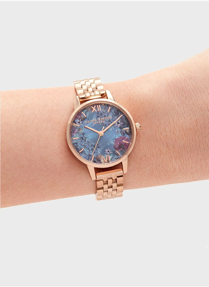 OLIVIA BURTON Steel Strap Analog Watch