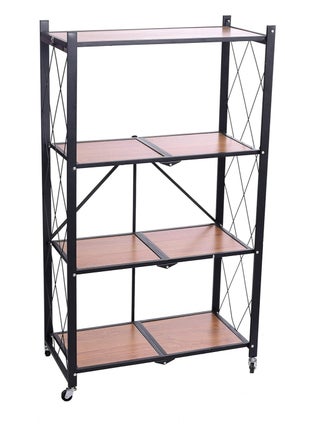 4Layer Folding Storage Rack Home Storage Foldable Kitchen Display Rack Shelf with Wheels Kitchen Organizer Shelf - pzsku/Z84CF8935DFA6F730136DZ/45/1748251588/42b2c26e-a732-4bcc-8e4e-5aaa620246c6