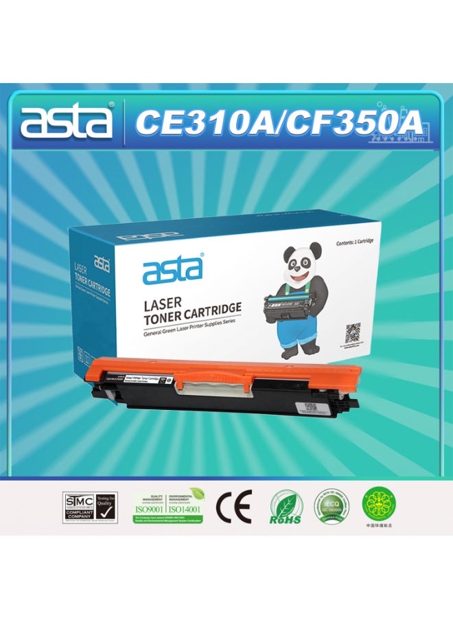 ASTA 126A CE310A Universal CF350A 130A CP1025 Toner Compatible For HP Color LaserJet Pro CP1025NW M175 M275 Printer Premium Office Consumable Printing CE E 310 A 126 130 CF F 350 BK K laser jet Replacement - Image 1