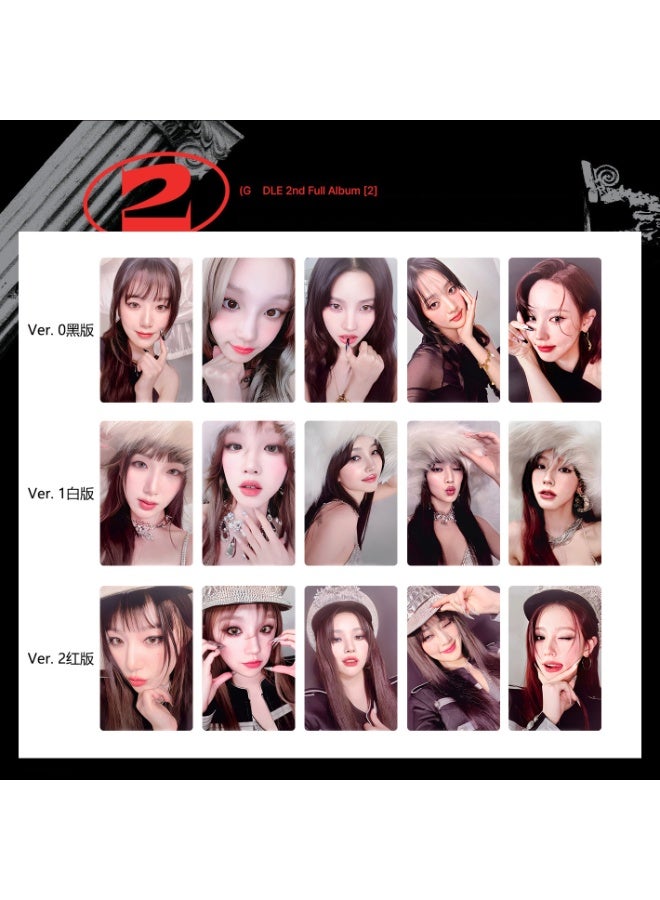 NIBEMINENT 5 Pcs Kpop (G)I-DLE Lomo Cards Card For Fans Collection Gifts - Image 2