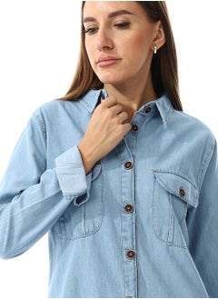 Andora Long Sleeves Denim Shirt  - Image 4