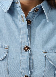 Andora Long Sleeves Denim Shirt  - Image 5