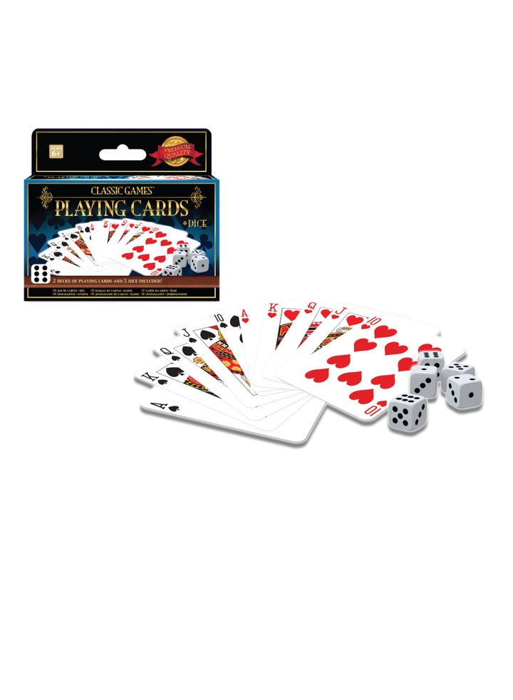 Buy Ambassador Classic Playing Cards And Dice Set Online | 15 Minutes ...