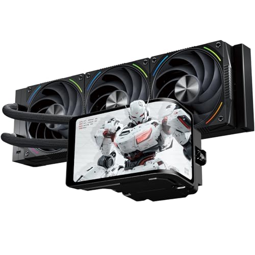 Thermalright Wonder Vision 360 Turbo ARGB Black CPU Liquid Coolerfor AM5Intel LGA18511700667 3D Curved Screen with 2400x1080 ResolutionsMagnetic Panel Screen360MM Aio - Image 1
