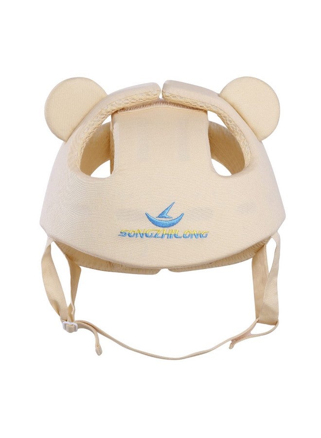 Ocanoiy Baby Infant Toddler Helmet Safety Headguard Head Protective Cushion Cute Children Adjustable Safety Helmet Hat Harnesses Cap Kid Child Crawl Walk Playing (Beige) - Image 2
