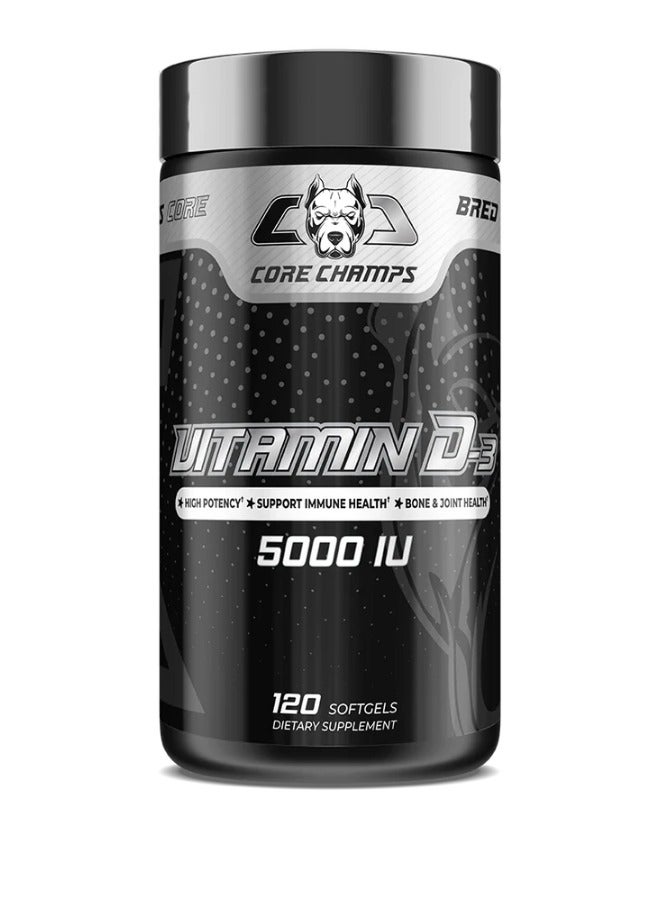 كور تشامبس كبسولات فيتامين د-3 من كور شامبز، 5000 وحدة دولية