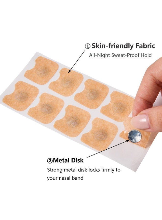 120PCS/60 Day Anti-Snoring Magnetic Nasal Strips Refill Tabs Pack, Sleep Nasal Strips for Home And Travel, Reduce Snoring, Enhanced Breathing, Improve Sleep Quality Snoring(Square type） - Image 3