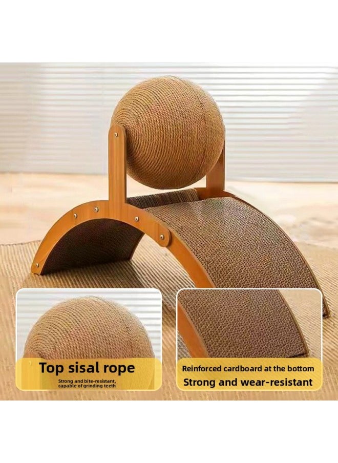 Rabbit Toy Rabbit Rabbit Claw Grinding Plate To Relieve Boredom Grinding Teeth Nail Grasping Plate Gnaw Resistant Rabbit Supplies Pet Vent Sisal Grass Ball-Color:5 Sisal Balls [random Color]  - Image 3