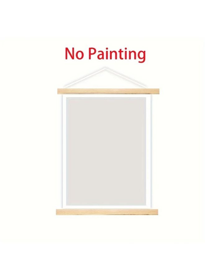 12.2 Inch Classic Wooden Poster Frame Vertical Rectangular Art Bracket Wall Decoration - Image 2