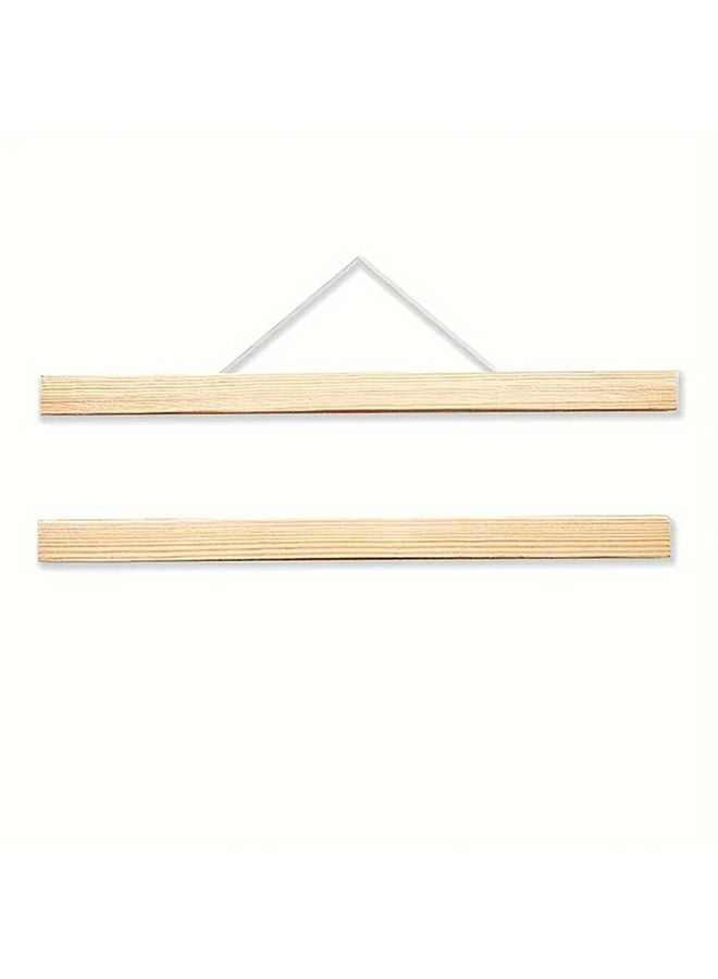 12.2 Inch Classic Wooden Poster Frame Vertical Rectangular Art Bracket Wall Decoration - Image 5