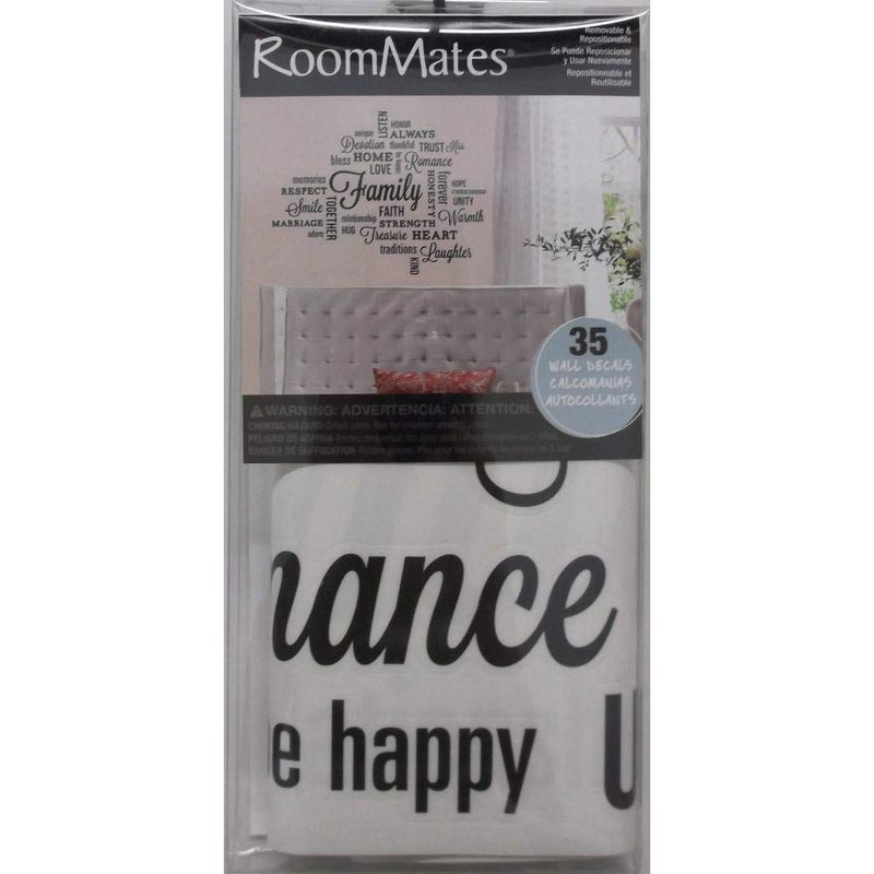 RoomMates RMK2741SCS Family Quote Peel And Stick Wall Decals,Multicolor - Image 5