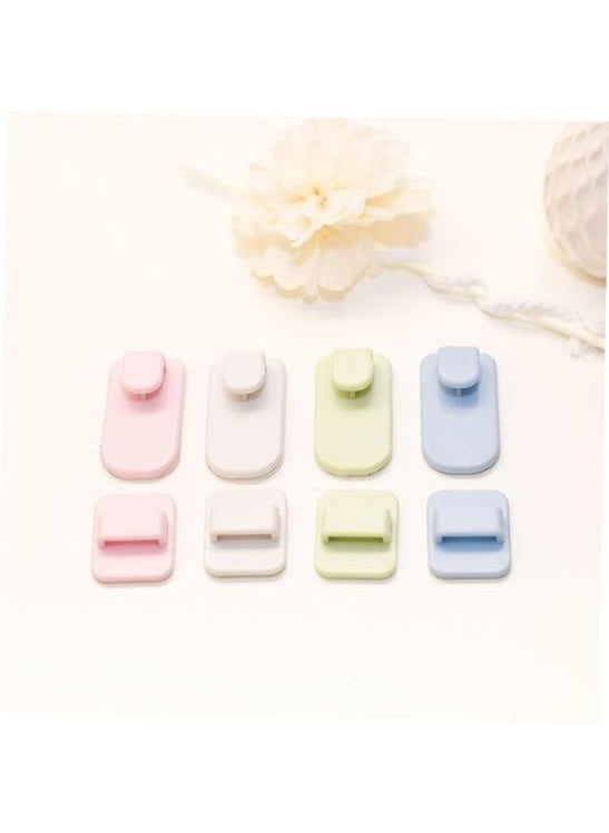 Yogilabel Yogilabel Remote Sticker Hook ACTV Remote Control Hook Self Adhesive Hook On Tiles Wall WallSticking Hooks Organization Bathroom Kitchen and OfficeSet of 2 Multicolor  - Image 3