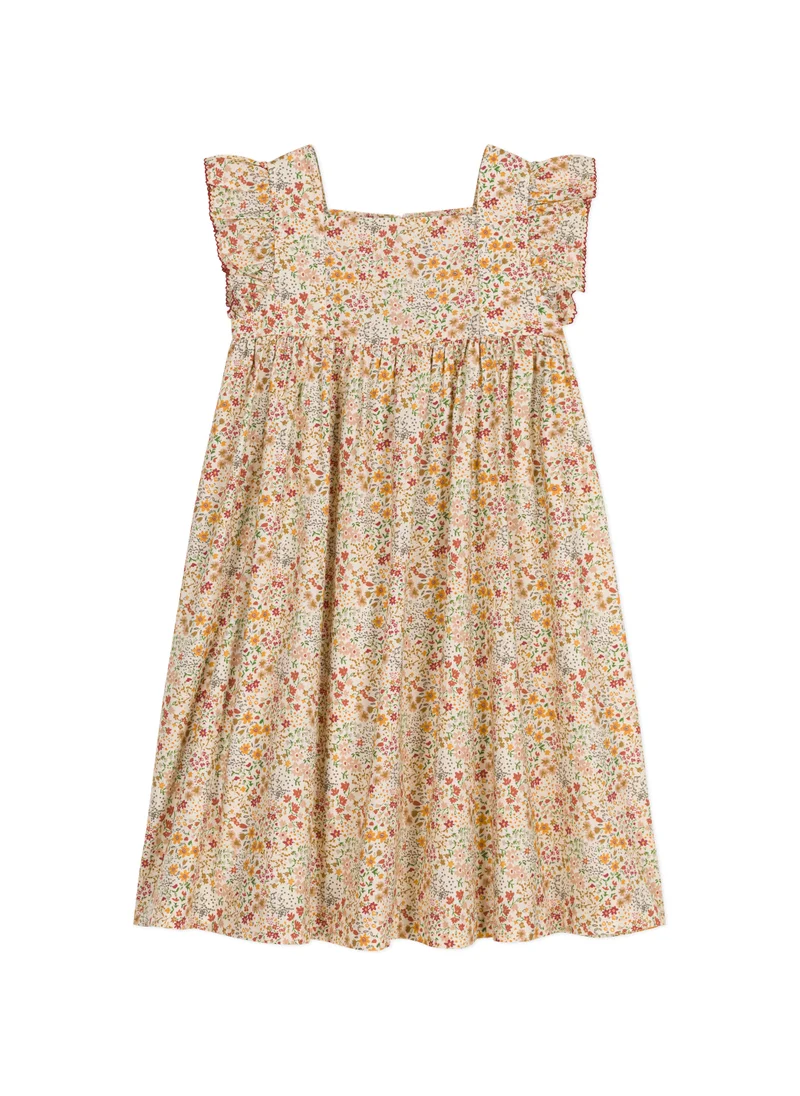 بيتي باتو Little girls' sleeveless printed poplin dress