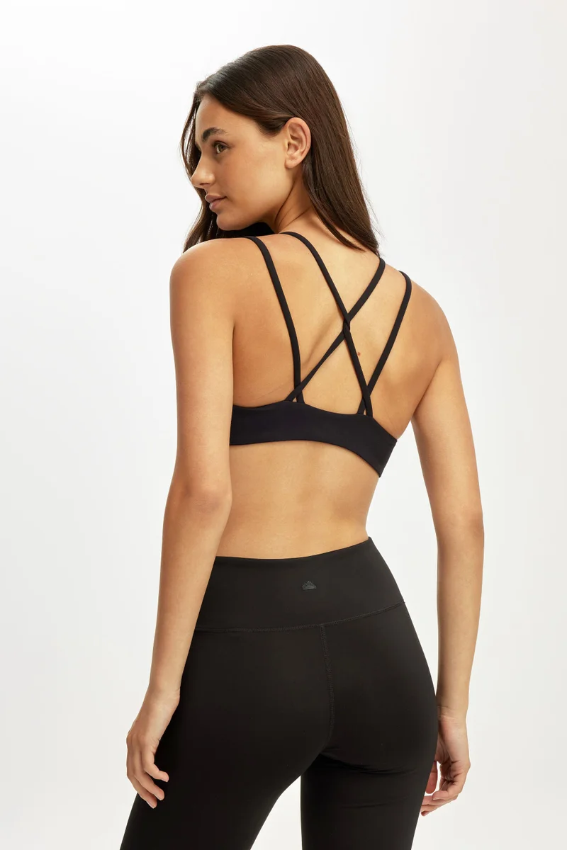 Cotton On  ULTRA SOFT SCRUNCH FRONT STRAP CROP BRA for Women | Best Price UAE