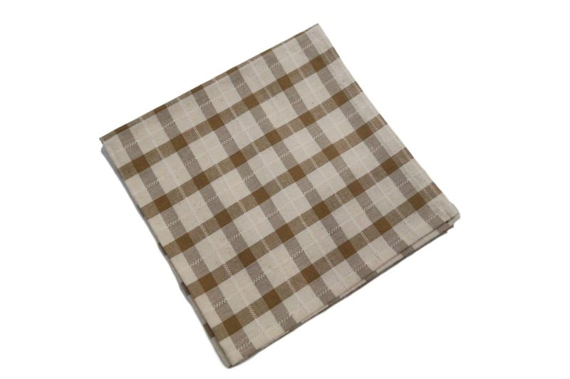 Snuggle Check Print Styled 4 Cotton Kitchen Towels - Image 2