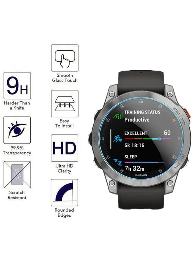 Tersely 4-Pack for Garmin Forerunner 55/45/45S Screen Protector, [Anti-Scratch] 2.5D 9H Hardness Ultra-Thin Tempered Glass Screen Protective Film - Image 3