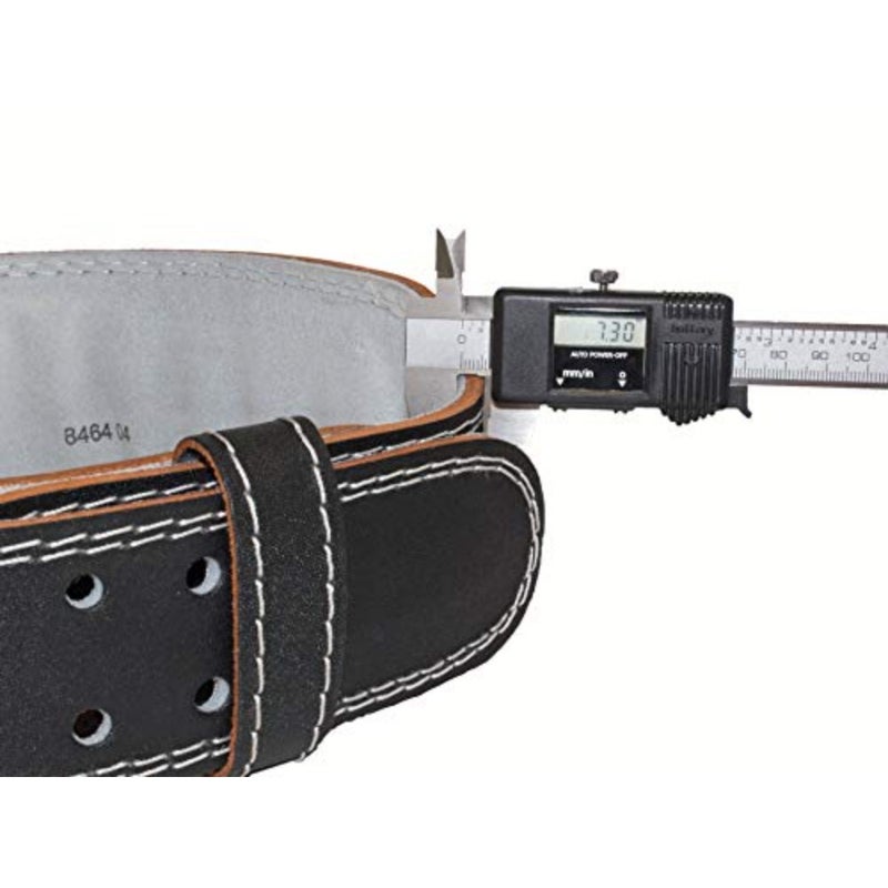 Outdoor tactical use, premium padded leather belt in black, ultra-durable 4-inch width with reinforced stitching for maximum support and comfort - Image 4
