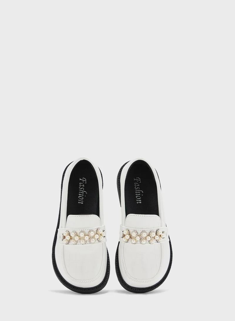 بنياتا Girls Slip Ons