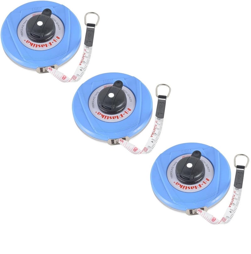 Elysian Hi-Plastika Freemans Fiberglass Measuring Tape for measuring units, Engineering and Building Construction, Surveying, Blue (50 meter) 1PC - Image 3