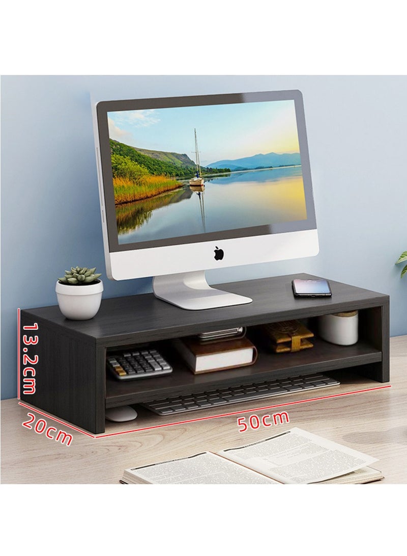 MileMelo 2-Tier Desktop Screen Riser with Storage Design Cellphone Mount Tabletop Organizer for Home and Office  - Image 2