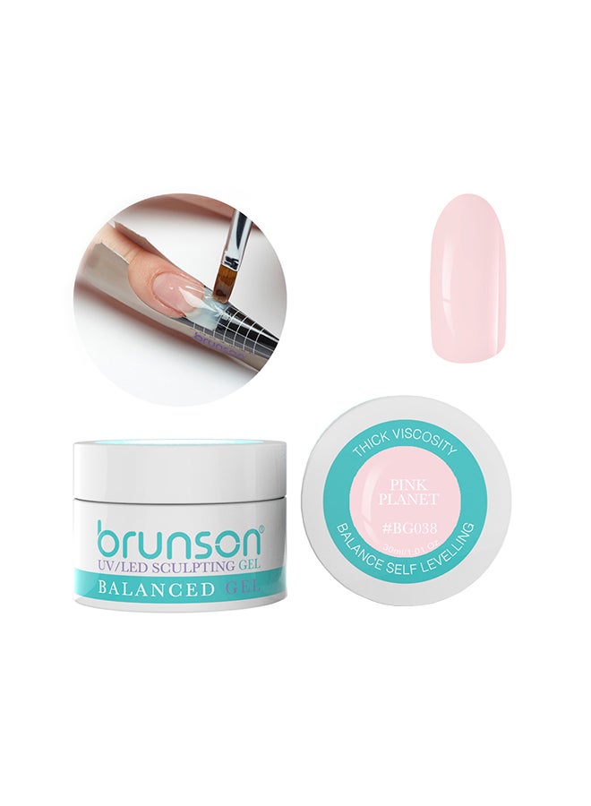 brunson Sculpting Camouflage Uv Builder Gel Balanced Level Gel Uv Sculpting Nail Gel System Pink Planet Bg038 - 30Ml