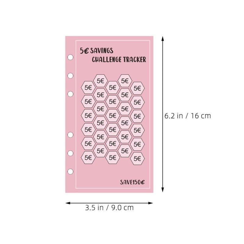 6 Hole Euro Saving Envelopes Binder 48pcs Paper Envelopes For Financial Tracking - Image 3