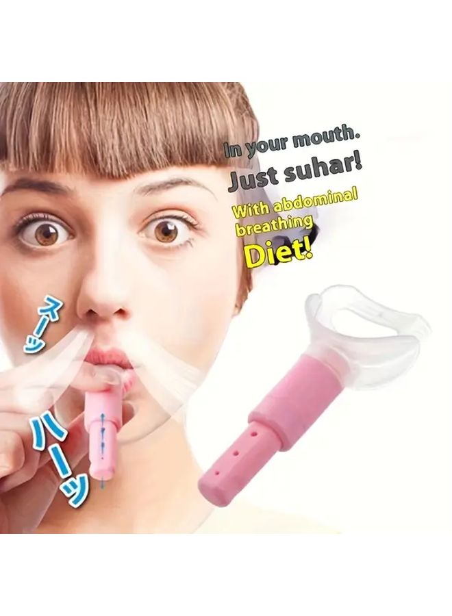 مدرب التنفس البلاستيكي الأزرق لتنحيف البطن وتعزيز الرئة - Image 1