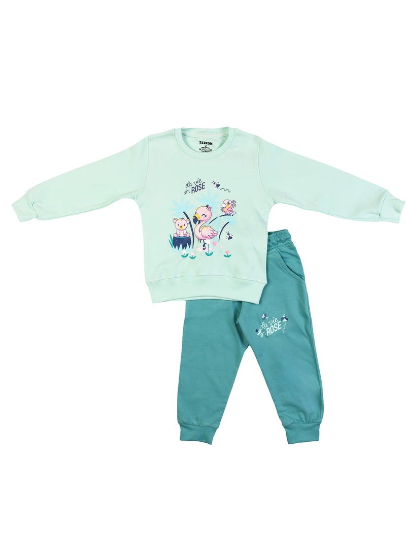 زيركون بيجامة بناتي خريفي - 2233 - Image 1