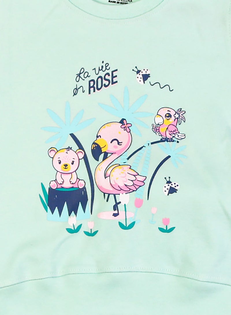 زيركون بيجامة بناتي خريفي - 2233 - Image 2