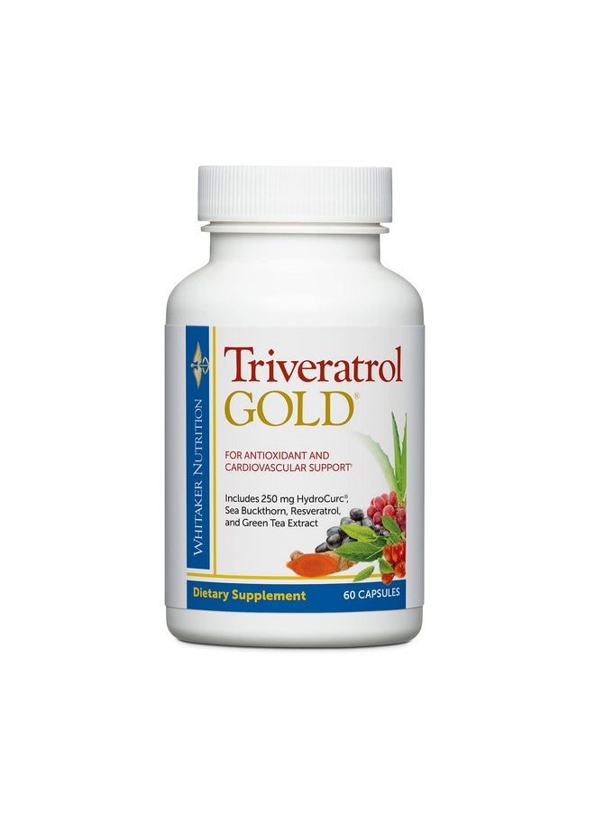 Dr. Whitaker - Triveratrol Gold Healthy Aging Supplement With Resveratrol & Extracts Of Aloe Vera Green Tea And Turmeric Provides Antioxidant & Cardiovascular Support (60 Capsules) - Image 1
