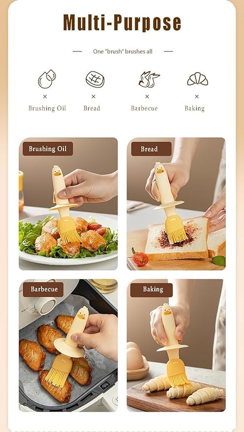 Tirth shop Glass Olive Oil Dispenser for Kitchen 2 IN 1 Oil Dispenser Bottle with Silicone Basting Brush for Cooking Vinegar Sauce BBQ Grill Frying BakingAir Fryer pack of 1 - Image 4