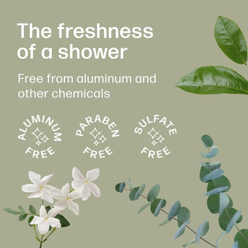 Dew Well Refreshing Deodorant Wipes, Refresh Body Deodorant Wipes, A Fresh Start When Youâ€™re On the Go, Aluminum, Paraben, and Sulfate Free, Variety Pack (Tea Tree, Eucalyptus, Jasmine) - Image 4