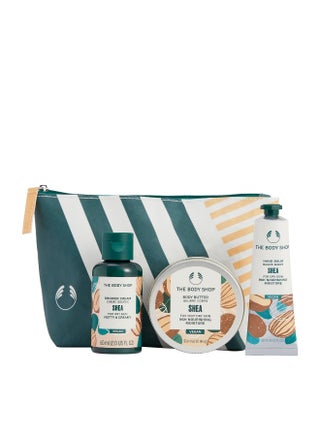 Shea Mini Gift Set – Shower Cream (60 Ml) And Body Butter (50 Ml) And Hand Balm (30 Ml) – Intensive Shea Butter Moisture Trio For Very Dry Skin, Vegan And Nourishing Finish