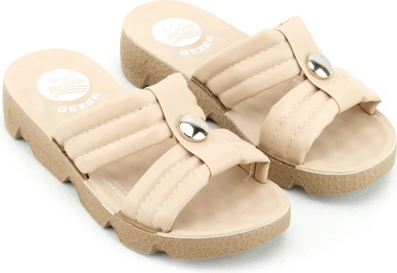 جيزر Summer Massage Sole Women's Artificial Leather Daily Slippers