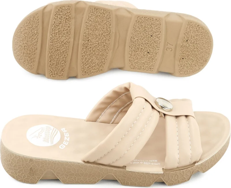 جيزر Summer Massage Sole Women's Artificial Leather Daily Slippers
