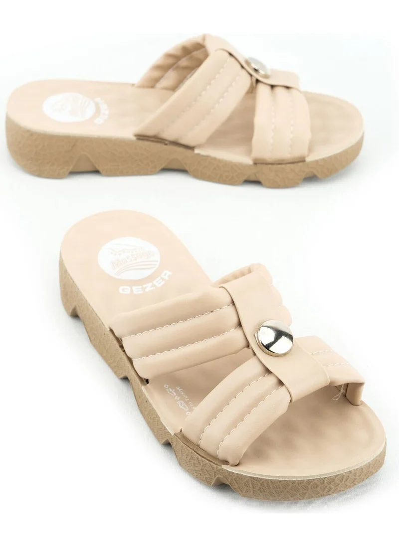 جيزر Summer Massage Sole Women's Artificial Leather Daily Slippers