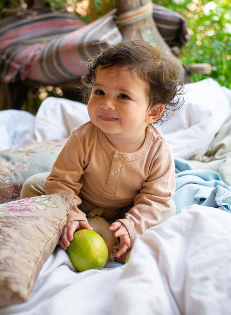 كايكو كوتون بودي سوت كم طويل -الوردي المتربة - Image 1