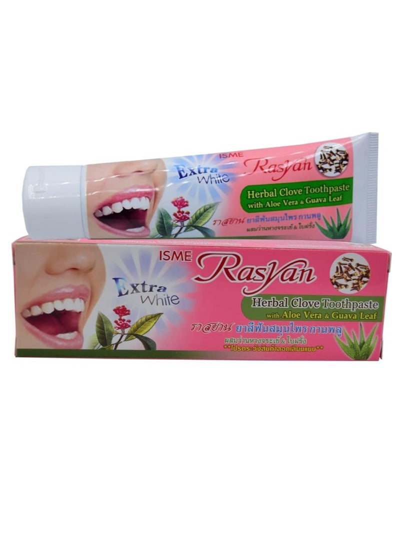 RASYAN Isme Herbal Clove Toothpaste with Aloe Vera & Guava Leaf 100g - Image 1