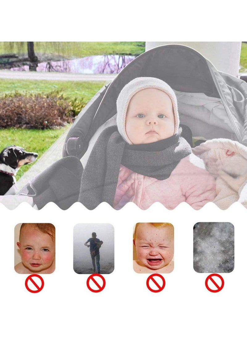 Universal Stroller Mosquito Net, Pram Net,Fly Bug Insect Net Protection Cover for Pushchair Car Seat Buggy Carrycot Bed Stroller Bassinet Basket Jogger Travel cot (White) - Image 3