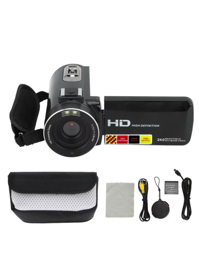 Generic English Version Product Digital Camera 24 Million Pixel Gift Camera HDV301-Body Color:Standard English Black  - Image 4