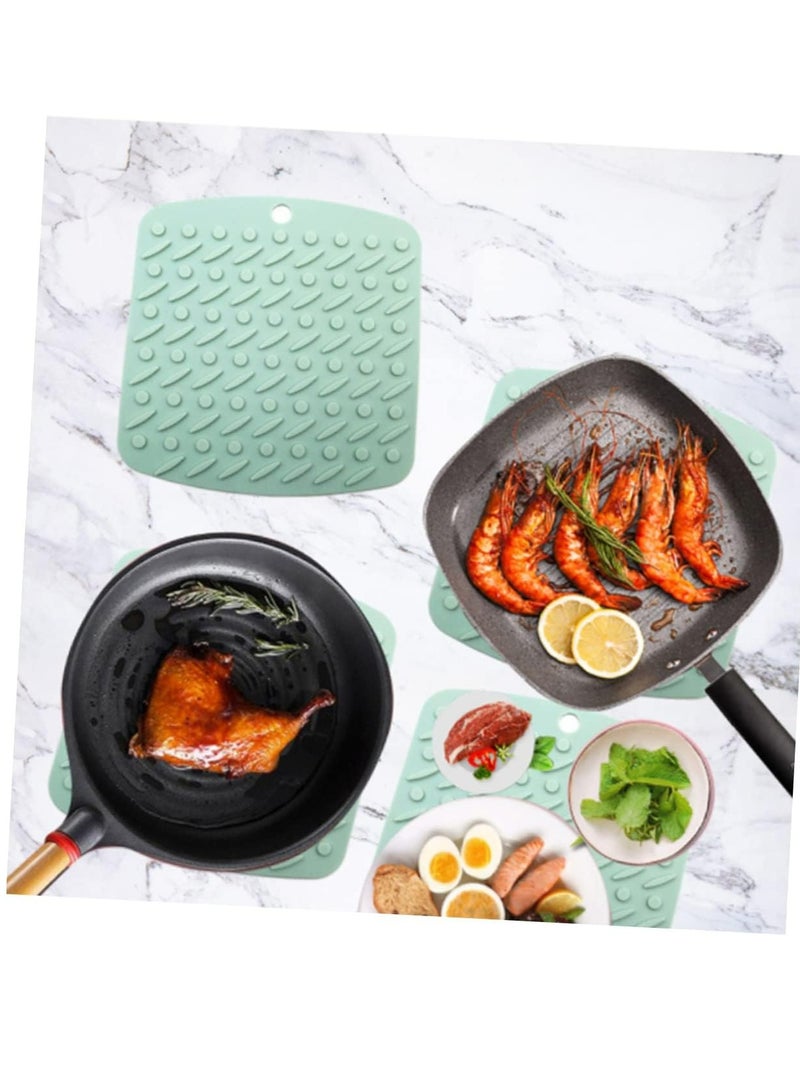 إسكدنيا واقيات أكواب المشروبات المصنوعة من السيليكون متعددة الأغراض، ووسادات تسخين وحاملات أواني ومفارش لطاولة الطعام - Image 2