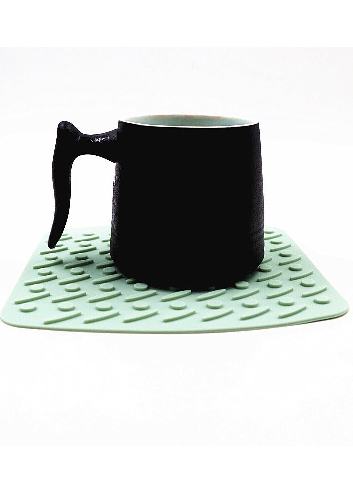 إسكدنيا واقيات أكواب المشروبات المصنوعة من السيليكون متعددة الأغراض، ووسادات تسخين وحاملات أواني ومفارش لطاولة الطعام - Image 4