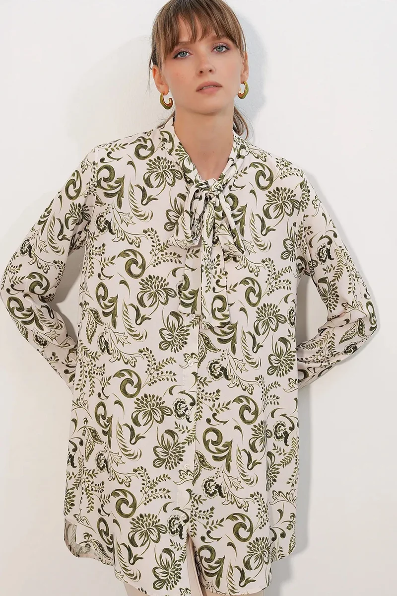 بيغ دارت BDART Long Floral Viscose Shirt