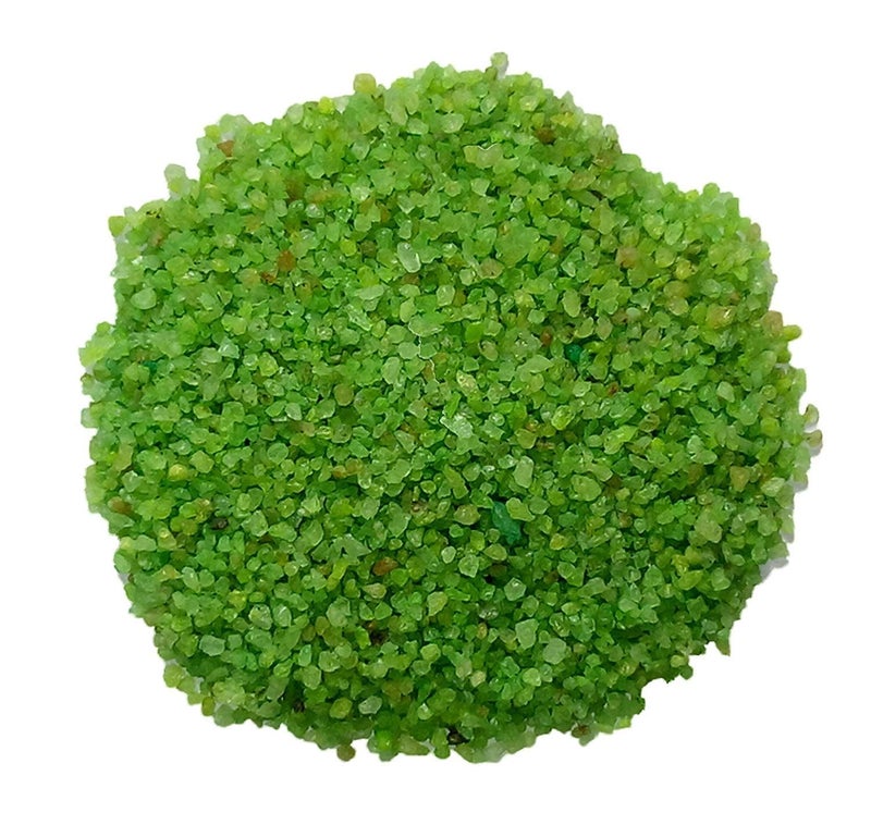 Maalavya Sugar Size Crystal Sand for Home and Garden Decor, Aquarium Substrate (Pine Green, 450 Grams) - Image 1