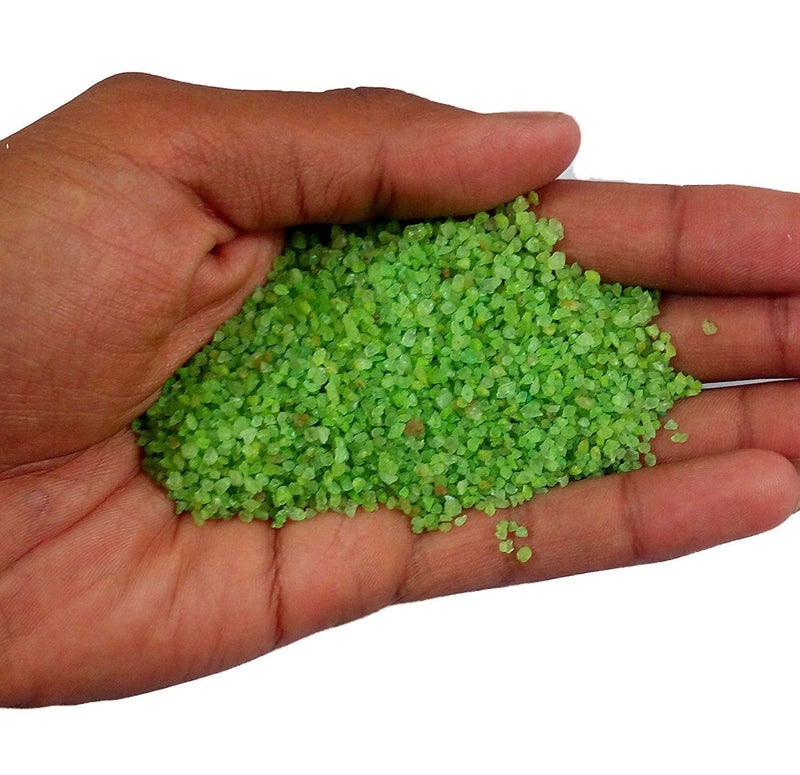 Maalavya Sugar Size Crystal Sand for Home and Garden Decor, Aquarium Substrate (Pine Green, 450 Grams) - Image 2