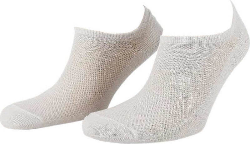 Club Socks 6 Pairs White Color Seamless Bamboo Sneaker 